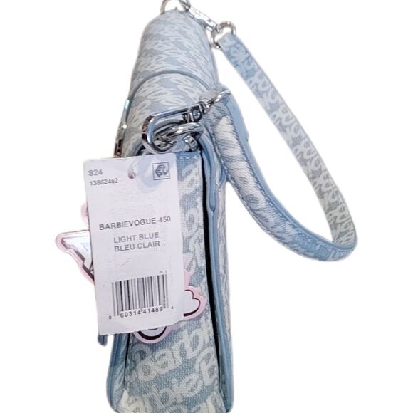 NWT~ALDO X BARBIE VOGUE Blue & Rhinestones Limited Edition Shoulder Bag Purse - Picture 10 of 15